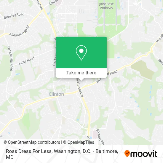 Ross Dress For Less map