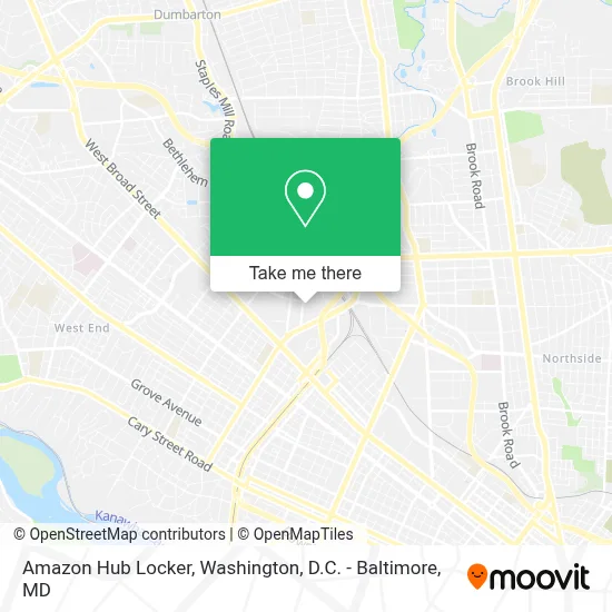 Amazon Hub Locker map
