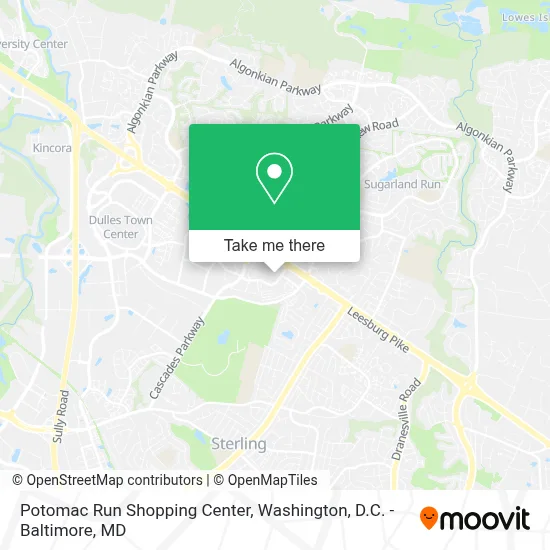 Potomac Run Shopping Center map
