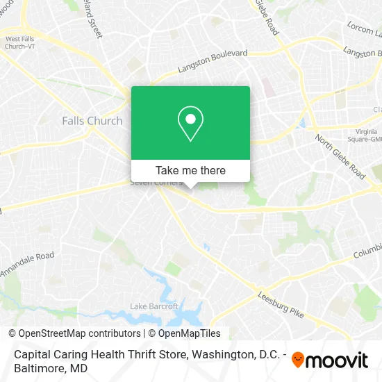 Capital Caring Health Thrift Store map