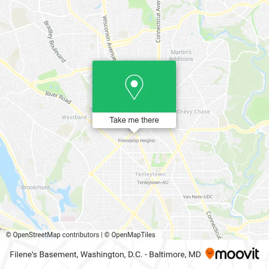 Filene's Basement map