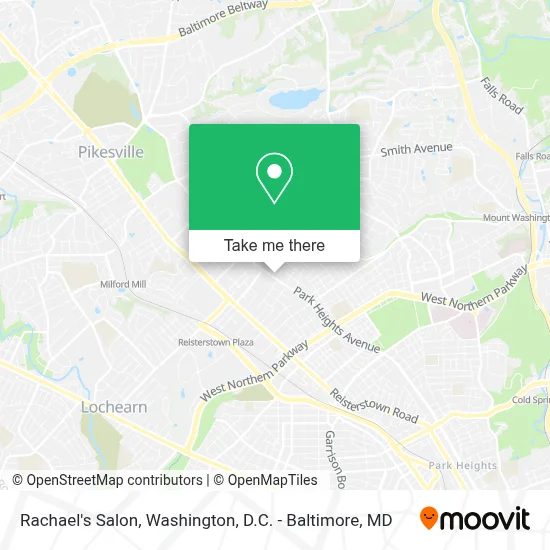 Rachael's Salon map
