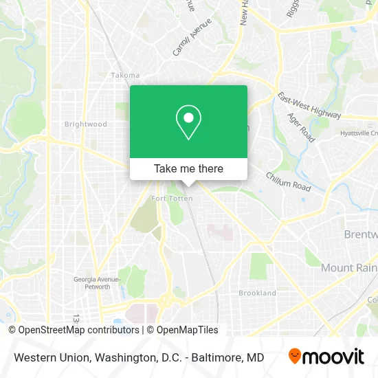 Western Union map