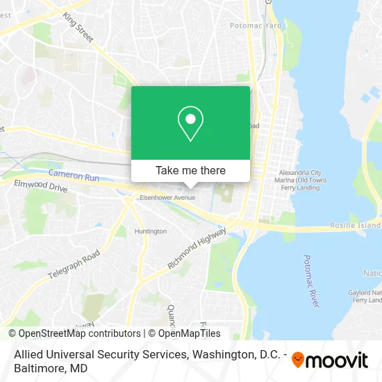 Allied Universal Security Services map