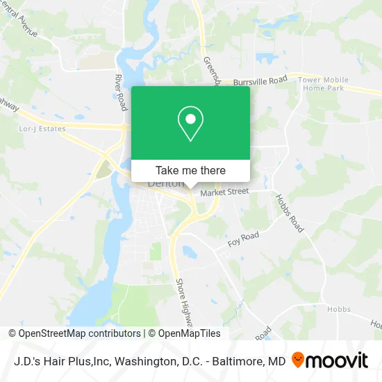 J.D.'s Hair Plus,Inc map