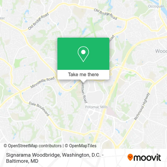 Signarama Woodbridge map