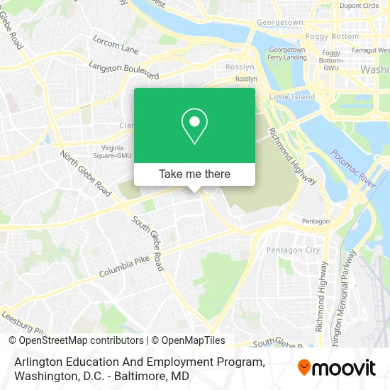 Arlington Education And Employment Program map