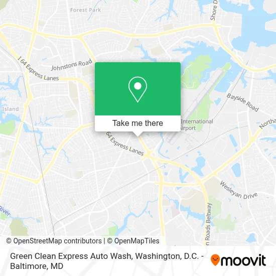 Green Clean Express Auto Wash map