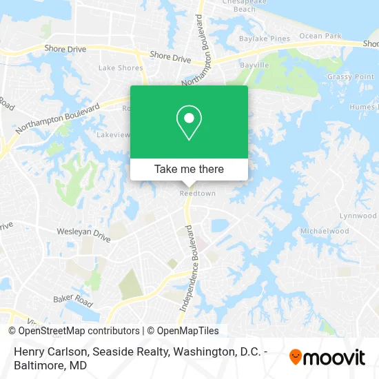 Henry Carlson, Seaside Realty map