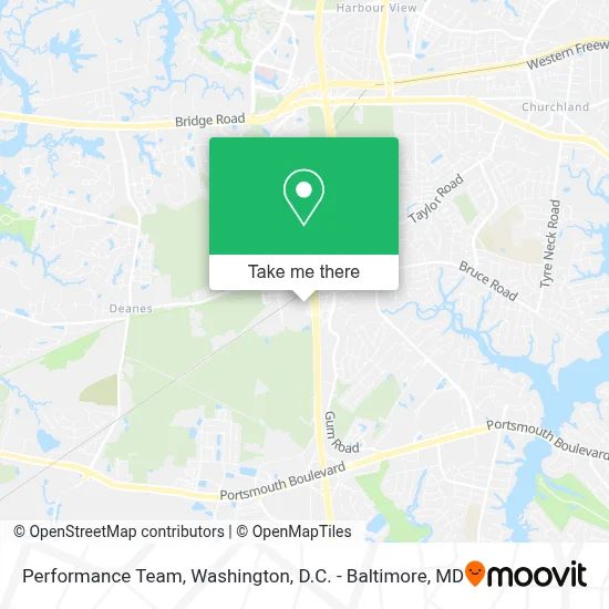 Performance Team map