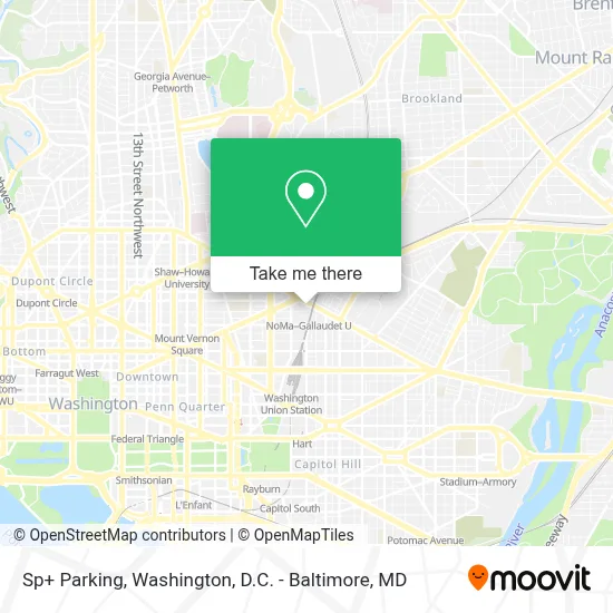 Sp+ Parking map