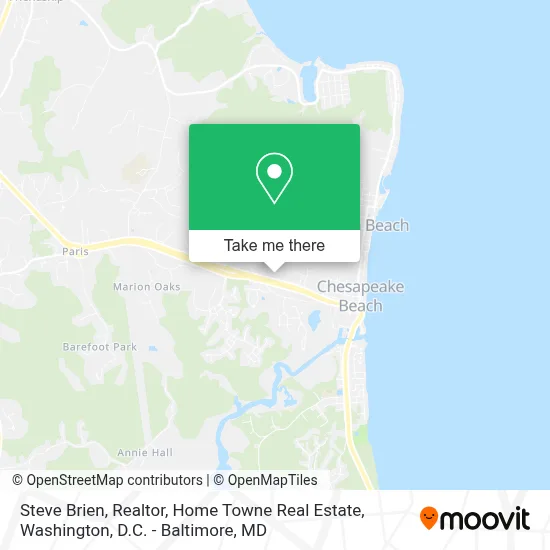 Steve Brien, Realtor, Home Towne Real Estate map
