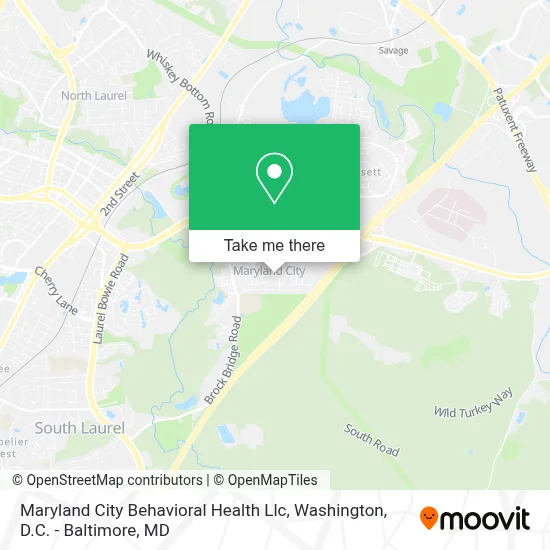 Maryland City Behavioral Health Llc map