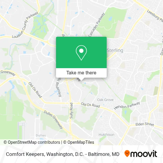 Comfort Keepers map
