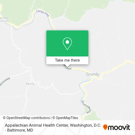 Appalachian Animal Health Center map