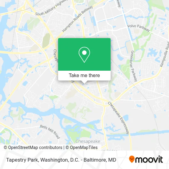Tapestry Park map