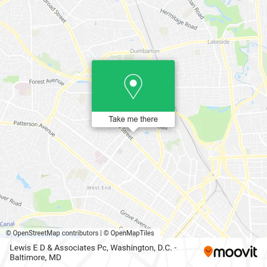 Lewis E D & Associates Pc map