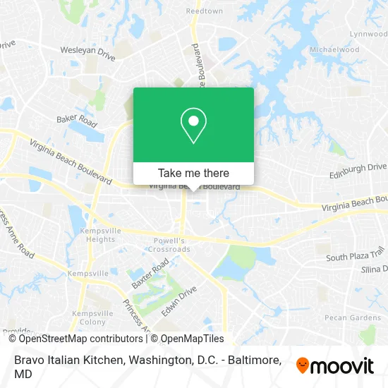 Bravo Italian Kitchen map