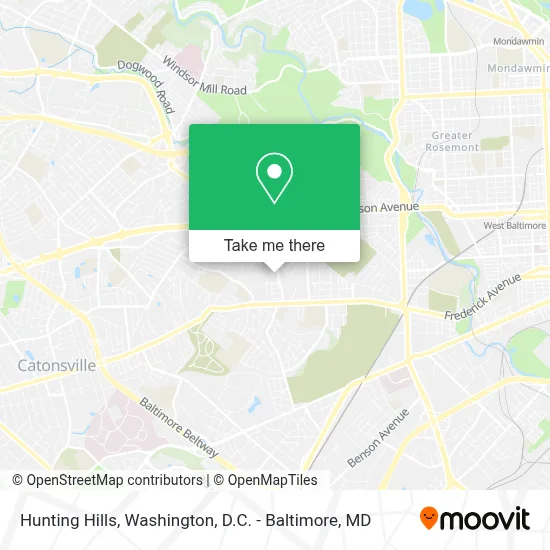 Hunting Hills map