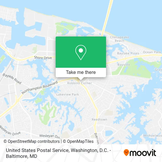 United States Postal Service map