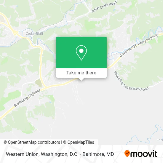 Western Union map