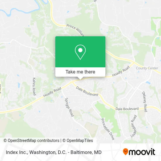 Index Inc. map