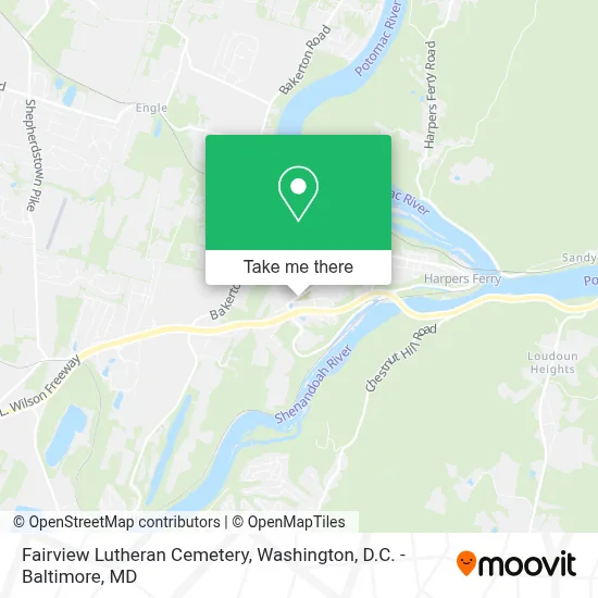 Fairview Lutheran Cemetery map