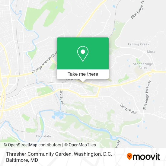 Thrasher Community Garden map