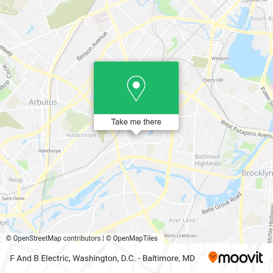 F And B Electric map