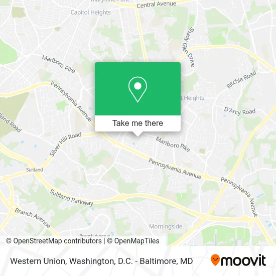 Western Union map