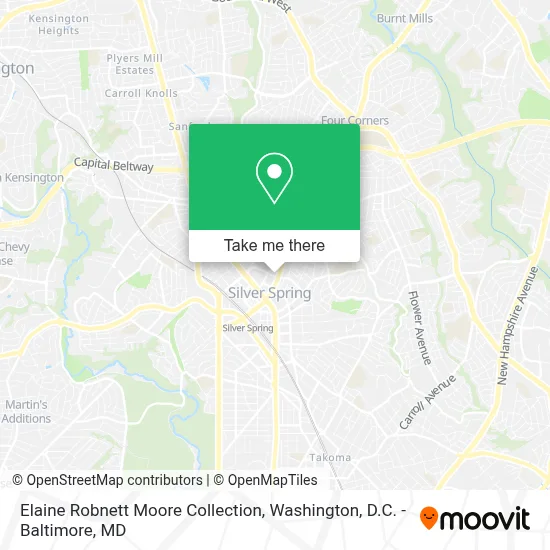 Elaine Robnett Moore Collection map