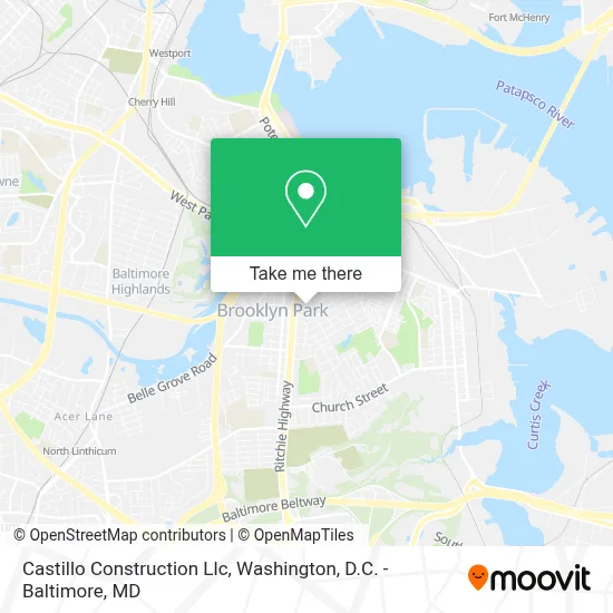 Castillo Construction Llc map