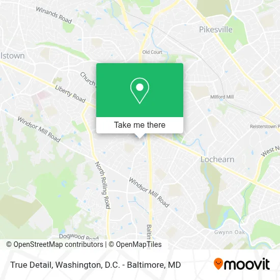 True Detail map
