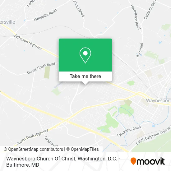 Waynesboro Church Of Christ map