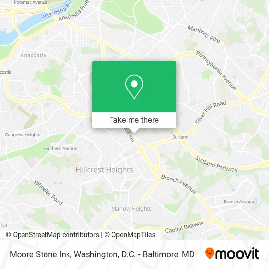 Moore Stone Ink map