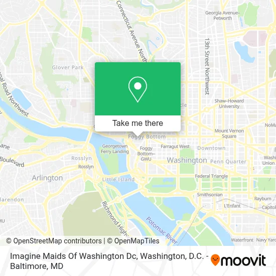 Imagine Maids Of Washington Dc map