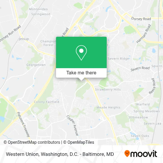 Western Union map