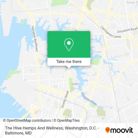The Hive Hemps And Wellness map