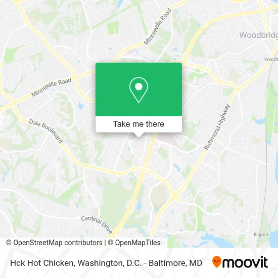 Hck Hot Chicken map