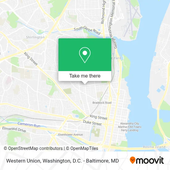 Western Union map