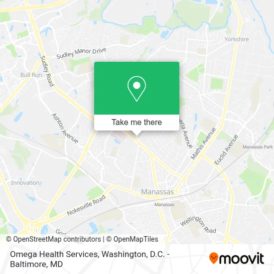 Omega Health Services map
