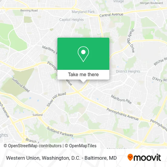 Western Union map