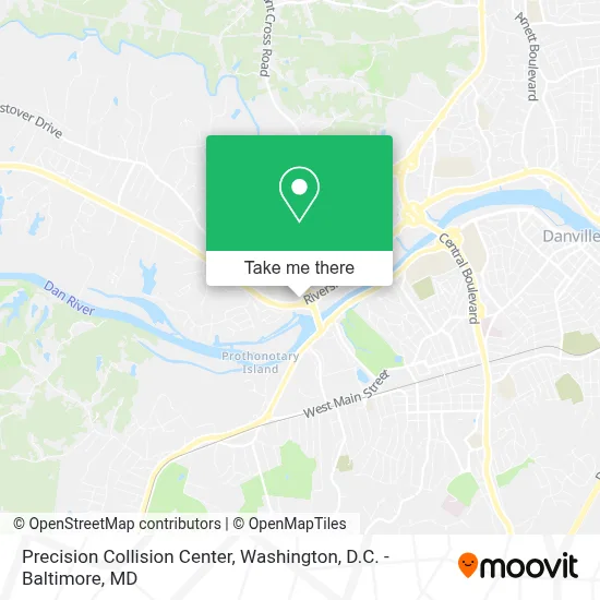 Precision Collision Center map