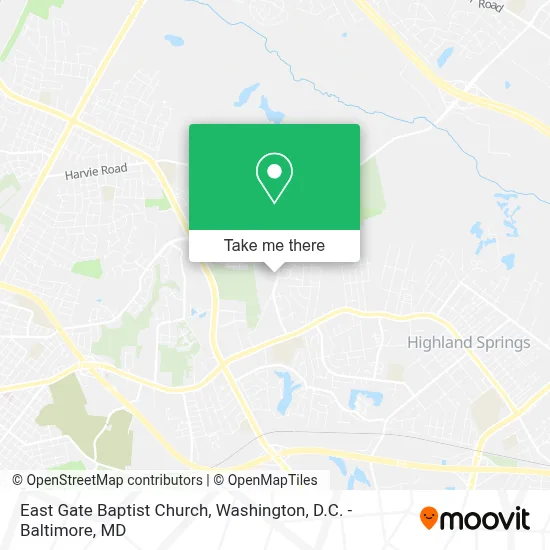 East Gate Baptist Church map