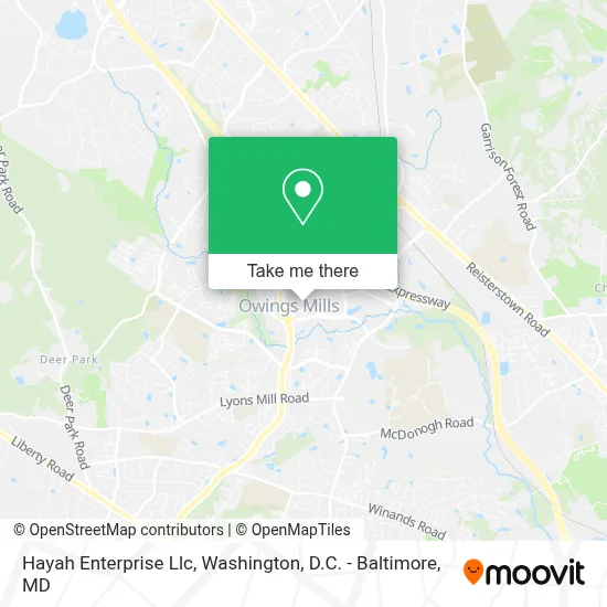Hayah Enterprise Llc map