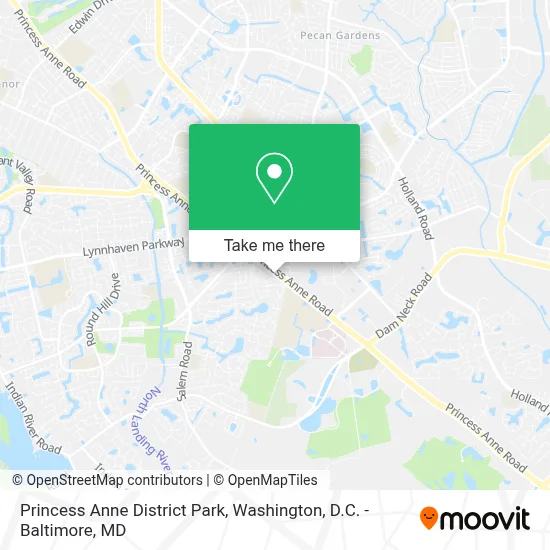 Princess Anne District Park map