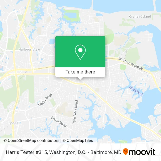 Harris Teeter #315 map