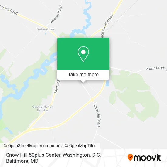 Snow Hill 50plus Center map