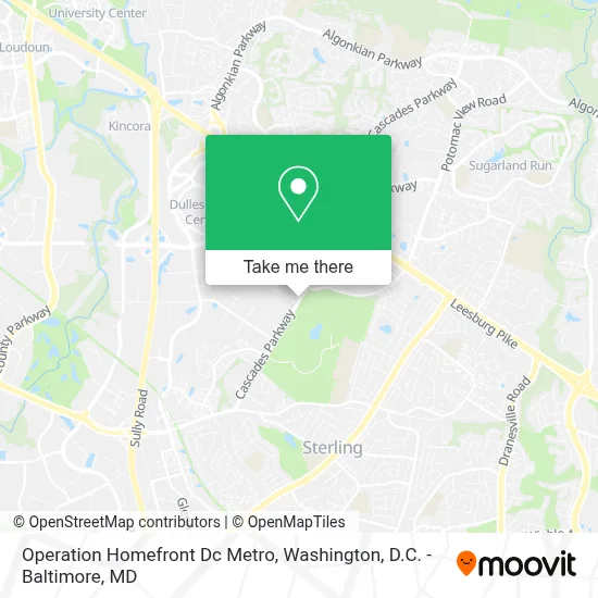 Operation Homefront Dc Metro map