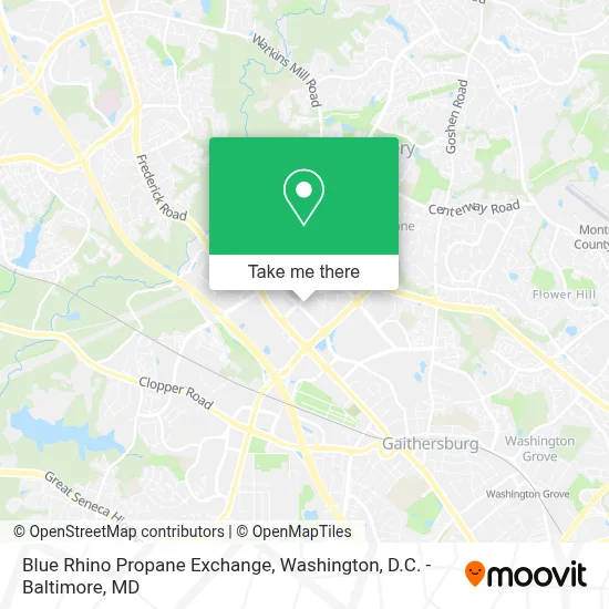 Blue Rhino Propane Exchange map